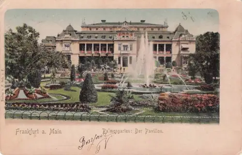 AK Frankfurt a.M., Palmengarten, Der Pavillon, bis 1905 -795508