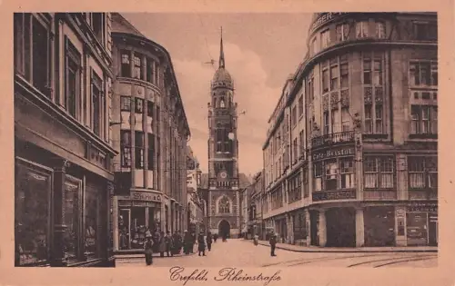 AK Krefeld, Café Bristol in der Rheinstrasse -795538