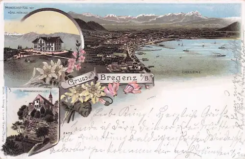 Bregenz Hotel Pfander Pfanderspitze St. Gebhardskapelle Schiff -795624