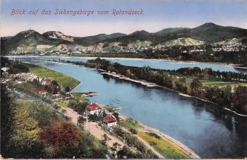 Ansichtskarte Bonn Rhein Fliegeraufnahme mit Drachenfels -795558