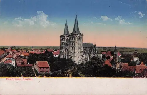 Stadtansicht mit Dom in Xanten Nordrhein-Westfalen -795556