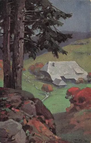 Künstler Ansichtskarte / Postkarte Reiss, Fritz, Herbst im Schwarzwald -795576