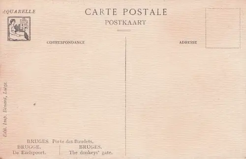 BRUGES Porte des Baudets. -795412