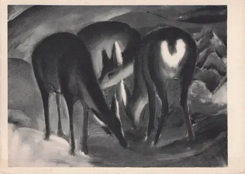 Berlin Mitte Drei Rehe sign.Franz Marc Nationalgalerie Verlag -795638