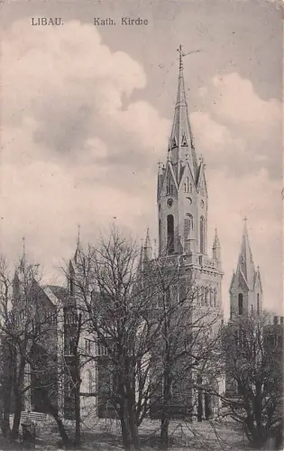 Ansichtskarte Libau Katholische Kirche Libau -795728