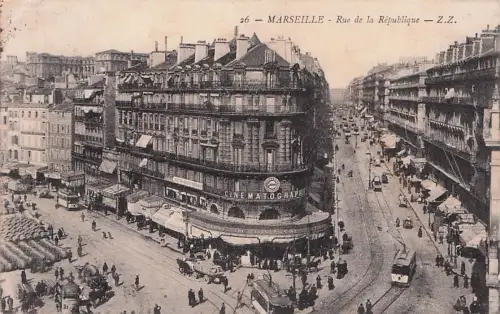 Marseille Rue de la Republique Strassenbahn Kat. Marseille -795768