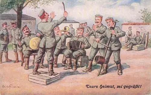 Künstler AK Ad. Hoffmann - Teure Heimat sei gegrüsst -795646