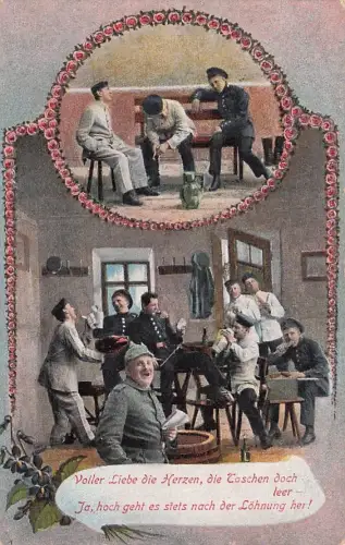 Voller Liebe die Herzen, die Taschen doch leer-Ja, hoch geht es -795652