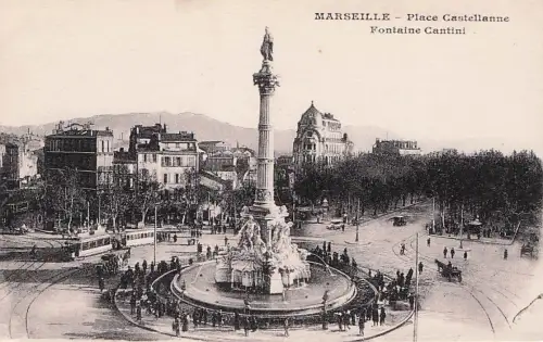 Marseille Fontaine Cantini et Avenue du Prado Kat. Marseille -795762