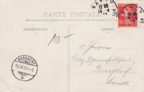 Lothringen Arc de Triomphe Rue Here vue prise de la Place Stanislas Kat -795802