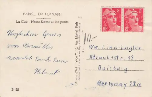 Ansichtskarte Paris en flanant La Cite Notre Dame Kat. Paris -795822