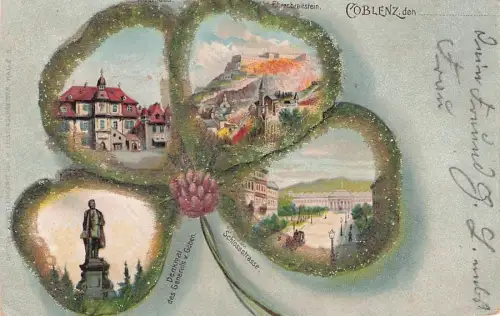 Ak Lithographie Coblenz -795836