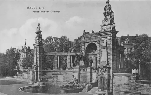 AK Halle a. S., Kaiser Wilhelm Denkmal -795952