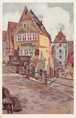 Künstler-AK K. Mutter: Rothenburg -795946