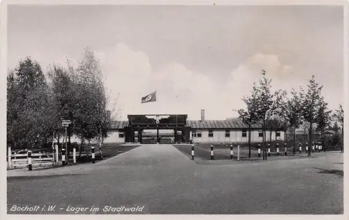 AK Bocholt i. W., RAD-Lager im Stadtwald -795844