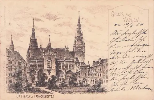 Aachen, Rathaus -795878