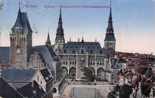 AK / Ansichtskarte Aachen Rathaus Rueckseite Kat. Aachen -795904