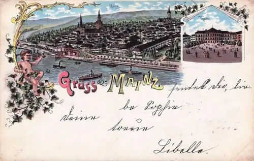 Gruss aus Mainz - Litho -796028