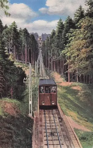 Verlag Wiedemann WIRO Nr. 2849 A Baden Baden Merkurbahn Station -795934