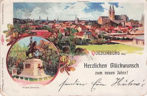 Quedlinburg Harz Sachsen Anhalt Sieges Denkmal Kat. Quedlinburg -796076