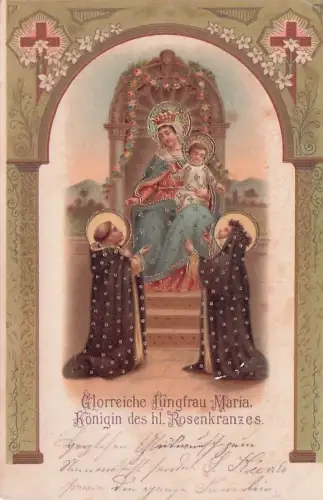 Glorreiche Jungfrau Maria. Königin des hl. Rosenkranzes. -796058
