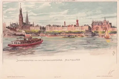 Hamburg Jungfernstieg Lombardsbruecke Kat. Hamburg -796350