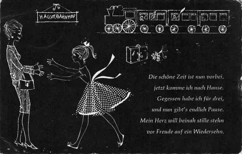 Künstler Ak Keitum auf Sylt, HAUPTBAHNHOF -796160