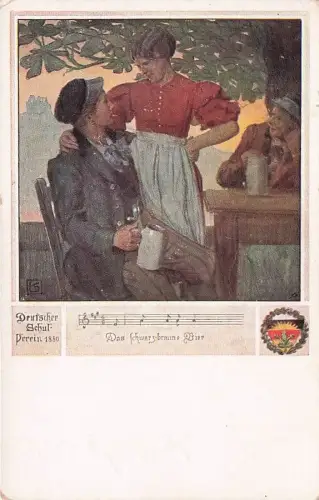 Künstler-AK Karl Friedrich Gsur: Deutscher Schulverein -796194