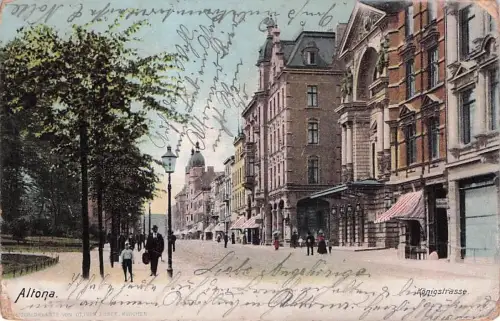 AK Hamburg-Altona, Partie in der Königstrasse -796232