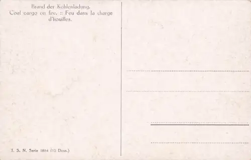 Explosion der Kohlenladung - Mannschifft in Seenot -796326