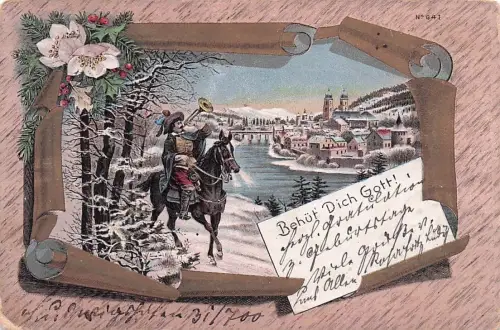 AK / Ansichtskarte Trompeter_Scheffel Litho Trompeter Scheffel -796262