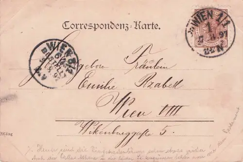 AK Wien, Franzensring mit Kirche -796302