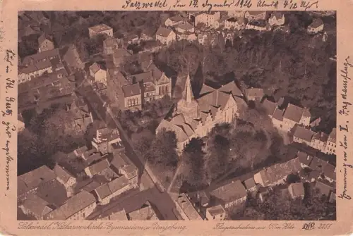 Luftaufnahme von Salawedel, genauer gesagt die Katharinenkirche -796270