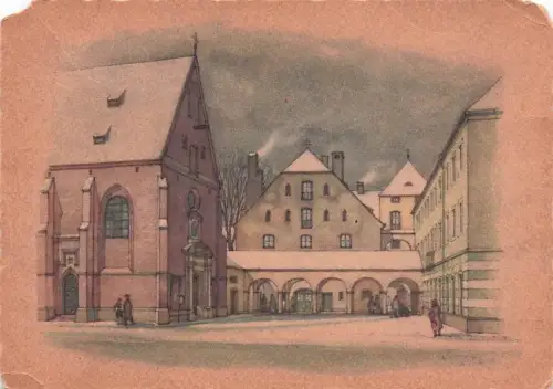 München, Naugestaltung des Vorplatzes der Allerheiligen-Kirche am Kreuz -796268