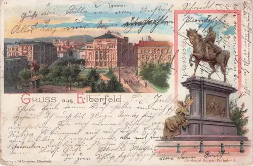 Elberfeld Wuppertal Kaiser Wilhelm-Denkmal Theater / Wuppertal -796378