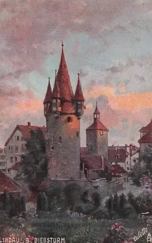 Deutschland - Lindau i. B. , Diebsturm , signiert - nicht gelaufen -796408