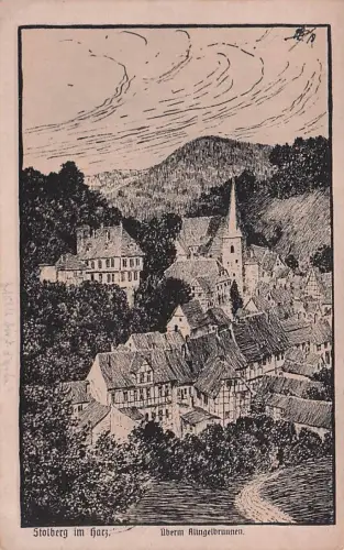 Stolberg im Harz. Überm Alungelbrunnen -796402