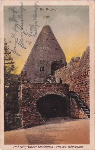 AK Lindenfels im Odenwald, im Burghof, -796624