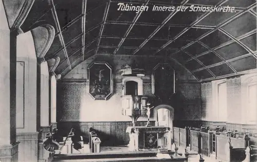 Tübingen Inneres der Schlosskirche. -796680