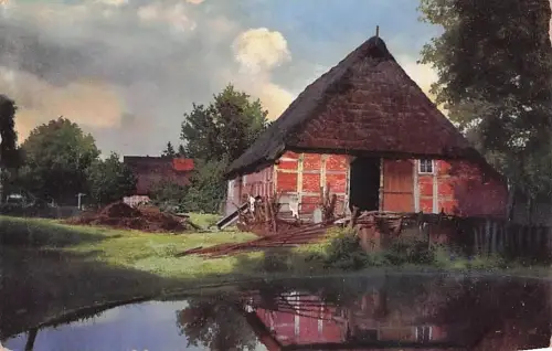 bauernhaus mit bäumen PHOTOCHROMIE Serie 196. No. 2498 -796654