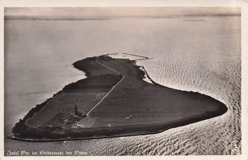 Insel Oie AK uralt Luftbild Silbermeer der Ostsee Mecklenburg -796608