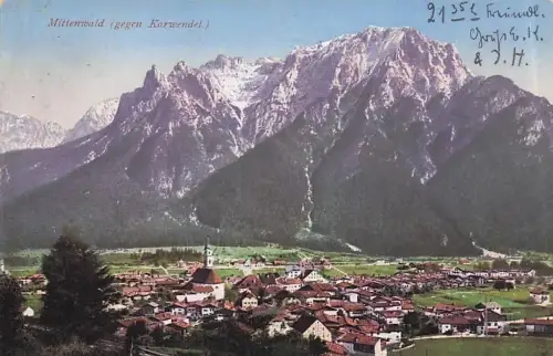 Mittenwald - Panorama gegen Karwendel -796648