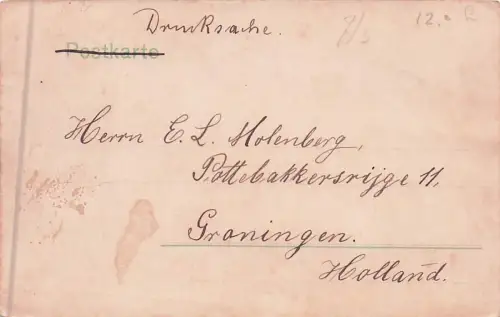 Brück & Sohn Meissen, Ansicht Freiberg i. Sa., Partie auf dem alten -796606
