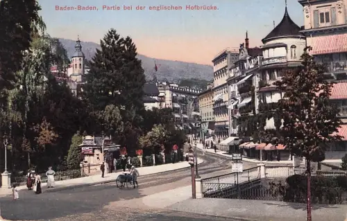 Baden-Baden, Partie bei der englischen Hofbrücke. -796744