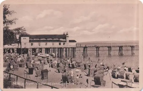 Sellin a. Rügen, Strand mit Landungsbrucke -796774