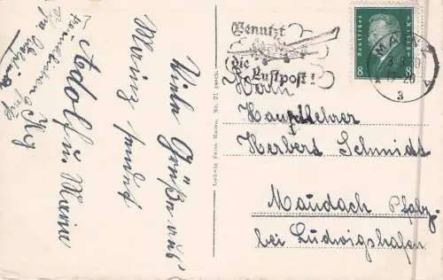 Mainz Rhein vom Stephansturm / Mainz Rhein /Mainz Stadtkreis -796626