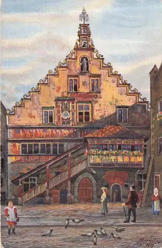 Künstler-AK Vinzenz Marschall: Lindau im Bodensee, das Rathaus -796688