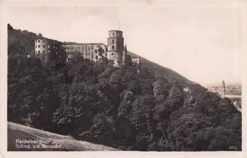 Heidelberg Heidelberger Schloss von der Terrasse gesehen -796532