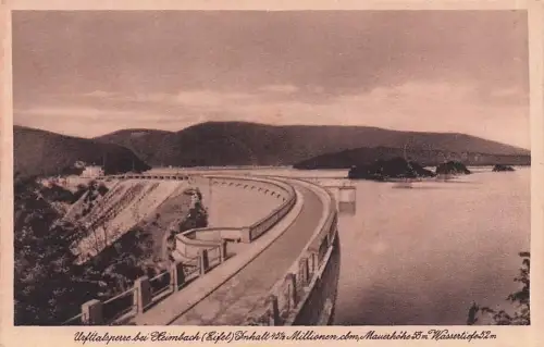 Urfttalsperre Staumauer Hotel "Seehof" Carl Arens Kat. Kall -796592