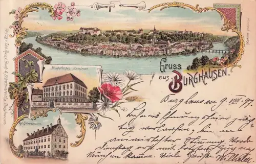 Burghausen Bischoefliches Seminar Kgl. Gymnasium 1897 -796798